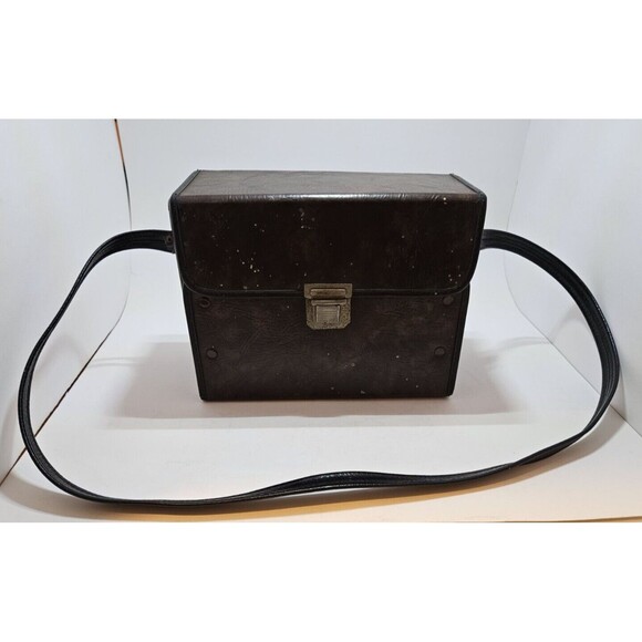 Vintage Eastman Kodak Leather Case w Embossed Latch and Accessories